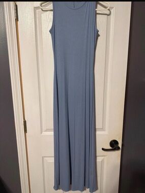 T.J.Maxx Dusty Blue Sleeveless Maxi Dress